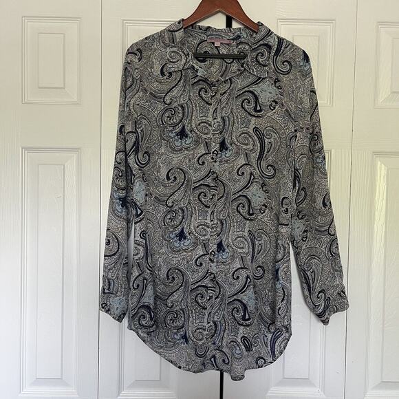 Women’s St Barth Calypso Silk Button Shirt Size Small - Picture 1 of 6